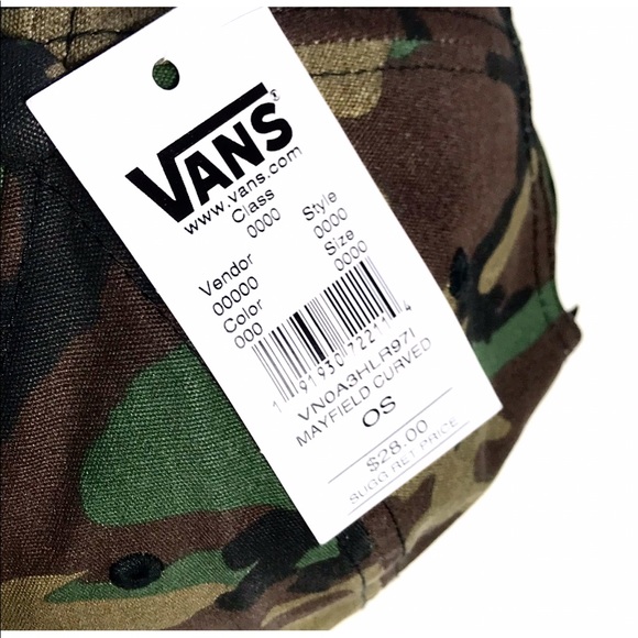 1 Left HTF  Vans Camo Mayfield Curved Baseball Cap - Picture 6 of 7
